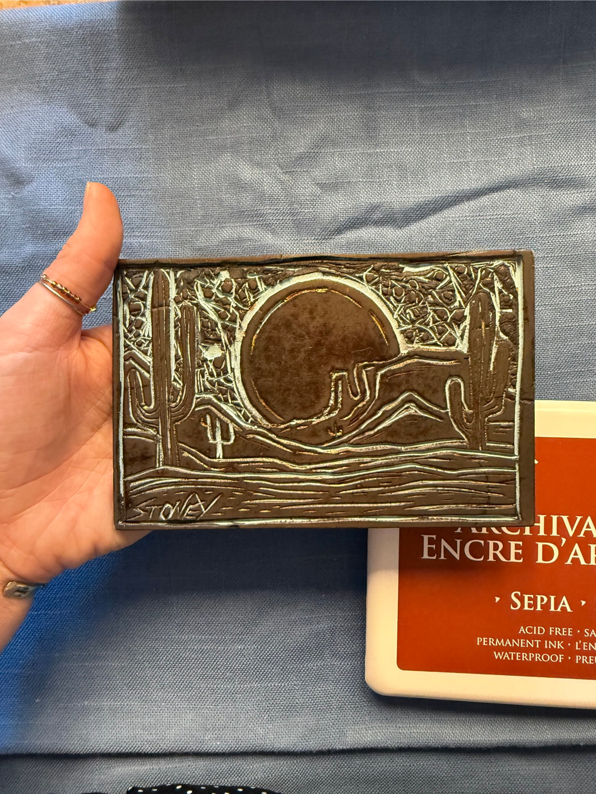 Hand- Sculpted Art Prints- Original Studio Stoney Design