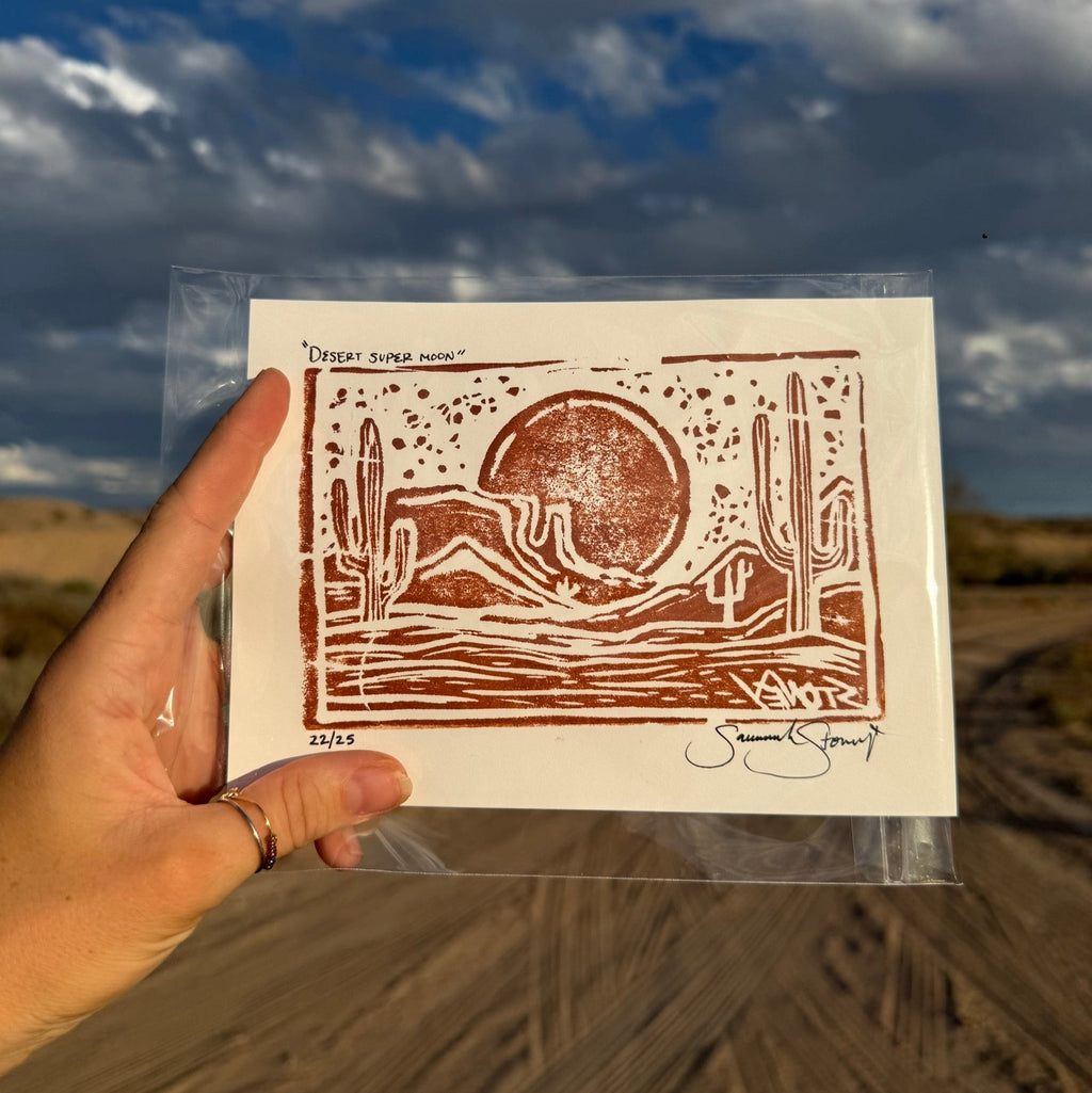 Hand- Sculpted Art Prints- Original Studio Stoney Design